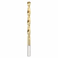 MILWAUKEE Jobber Length Drill Bit: 17/64", 135° Split Point, TiN-Coated HSS, Parabolic Flute (MPN 48-89-2214). Key specifications — attr1225567: 0.2656.
