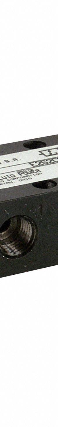 ARO Manual Air Control Valve: E, Three-Way / Two-Position, Cam Stem, Black, 26 scfm Flow Rate - Max (MPN E252CS). Key specifications — attr1092903: Black; attr1086905: Spring Return; attr1086907: E; attr1086914: Normally Closed; attr1086904: Manual Air Control Valve; attr1086871: E252CS.