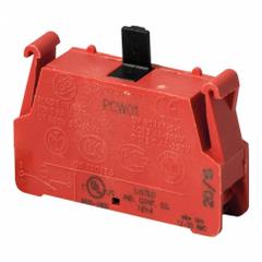 GIOVENZANA Contact: Pendant Control Stations (MPN PCW01). Key specifications — attr206748: PCW01; attr1023121: Pendant Control Stations; attr1023126: Spring Loaded Terminals, 1NC Contact; attr1023128: Contact Block; attr211297: GIOVENZANA; attr1024192: Contact Blocks.