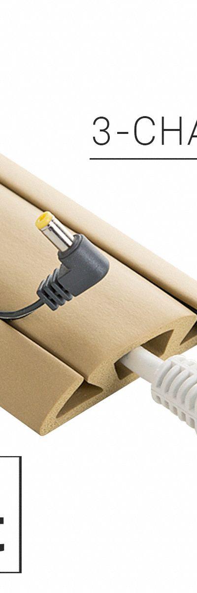 ELECTRIDUCT Cable protector: 3 Channels - Flexible Rubber Cable Floor Covers