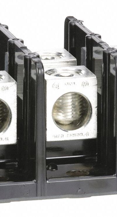 SQUARE D Power Distribution Block: Open - Open Blocks with Lugs