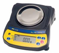 A&D WEIGHING Compact Bench Scale: 610 g Capacity, 0.01 g Readability, 0.01 g Repeatability, ABS (MPN EJ-610). Key specifications — Brand: A&D WEIGHING; Display Type: LCD.