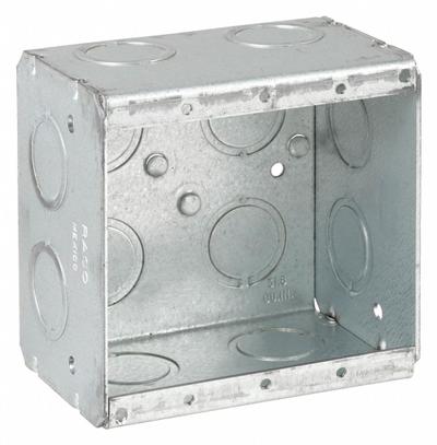 RACO Electrical Box: Steel, 2 Gangs, 2 1/2 in Box Dp, 3 3/4 in Box Wd - Masonry Electrical Boxes
