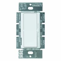 LUTRON Lighting Dimmer: 1-Pole, 120V AC, 300W (ELV), 300W (ELV), Neutral Required, White, Diva, Diva (MPN DVELV-300P-WH). Key specifications — Brand: LUTRON; Sub-brand: Diva; Load Rating @ 120V AC: 300W (ELV); Neutral Required: Yes; Operating Voltage: 120V AC; Series: Diva.