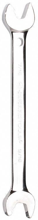 JONARD TOOLS Open End Wrench: Alloy Steel, Chrome, 7/16 in_9/16 in Head Size, 7 1/2 in Overall Lg (MPN ASW-7916). Key specifications — attr309776: No; attr309781: Chrome; attr309780: Alloy Steel; attr324939: JONARD TOOLS.