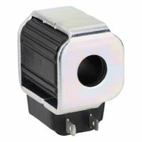 PARKER Cartridge Valve Coil: 2.36 in Overall Lg, 1.43 in Overall Wd, 1.97 in Overall Ht, 12V DC (MPN CAP012S). Key specifications — attr1224951: Dual Spade; attr1012059: CAP012S; attr1011635: PARKER; attr1018526: Glass Filled Rynite.