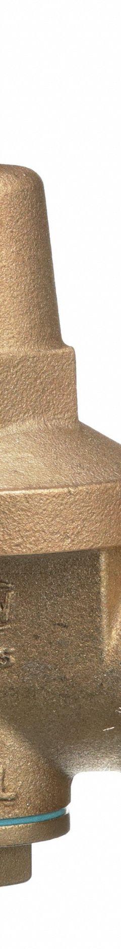 WILKINS Water Pressure Reducing Valve: FNPT x FNPT, 1 in Pipe Size, Cast Bronze, 25 psi to 75 psi (MPN 1-600XL). Key specifications — Brand: WILKINS; Union Type: Single Union; Low-Lead Compliance: Low-Lead Compliant.