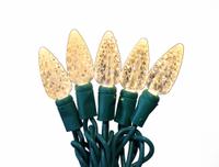 LED Holiday String Lights: Strawberry Shape, 23 11/16 ft Lg, Warm White, 70 LEDs, 5.2 W, 120 V AC (MPN 60RG23). Key specifications — Brand: APPROVED VENDOR; Light Color: Warm White.
