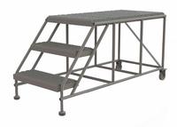 TRI-ARC Mobile Work Platform: 2.5 ft Platform Ht - Max, 24 in x 47 in, Steel, 800 lb Load Capacity (MPN WLWP032448). Key specifications — Mobility: Rolling; Brand: TRI-ARC; Color: Gray; Height Adjustability: Fixed Height; Includes Handrails: Handrails Not Included; Locking Mechanism: No Locking Mechanism; Handrails: No Handrails.