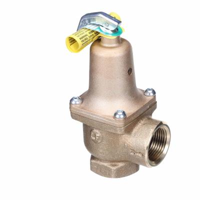 WATTS RELIEF VALVE: FNPTF x FNPTF, 1 in x 1 in, Copper Silicon Alloy - ASME Section IV Hot Water Pressure Relief Valves