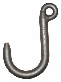 PEERLESS Foundry Hook: 5,500 lb Working Load Limit, 80 Hook Grade, Alloy Steel, 3 in Hook Opening Wd (MPN FSA125S). Key specifications — Color: Silver; Brand: PEERLESS; Visual Indicator Markings: None.