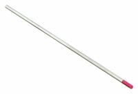 WESTWARD Tungsten Electrode: Thoriated, 1/8 in x 7 in, Red, EWTh-2, 10 PK (MPN 49H753). Key specifications — Brand: WESTWARD; Overall Length: 7 in; AWS Classification: EWTh-2; Welding Current Designation: AC/DC; Color: Red.