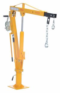 VESTIL Jib Crane: Steel, Manual, 1,000 lb Max. Load Capacity, 0 in to 7.2 ft, 30 in to 44 in (MPN WTJ-4). Key specifications — Material: Steel; Brand: VESTIL; Included Base Type: Pedestal; Body Material: Steel.