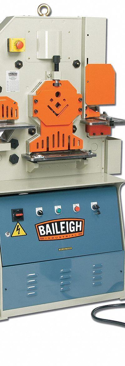BAILEIGH INDUSTRIAL Ironworker: 230V AC /Single-Phase - Hydraulic Ironworkers