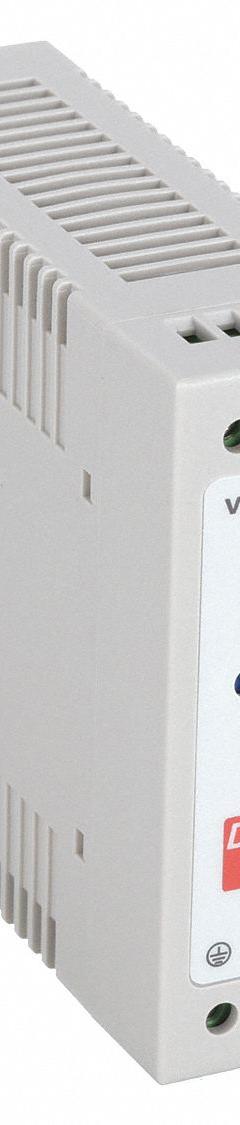 DAYTON DC Power Supply: DIN Rail, 50 W Output Power - Rated, 2.1 A Current - Output, Single Phase (MPN 33NT20). Key specifications — attr1044898: Single; attr1044874: Plastic; attr1044879: 90 to 264V AC; attr211400: DAYTON.