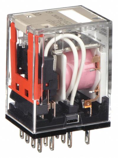 OMRON General Purpose Relay: Socket Mounted, 5 A Current Rating, 240V AC, 4PDT - Socket-Mounted Relays