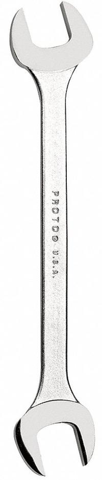 PROTO Open End Wrench: Alloy Steel, Satin, 3/4 in_11/16 in Head Size, 10 in Overall Lg, Std (MPN J3435). Key specifications — attr309776: No; attr309781: Satin; attr309780: Alloy Steel; attr324939: PROTO.