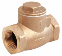 APPROVED VENDOR Swing Check Valve: Swing, Inline Valve Body, 1 1/2 in Pipe Size, FNPT x FNPT, Bronze (MPN 10F294). Key specifications — Brand: APPROVED VENDOR.