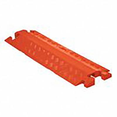 LINEBACKER Cable Protector: 1 Channels, 1 1/4 in Max Cable Dia, 11 1/2 in Wd, 1 5/8 in Ht - 1-Channel Drop-Over Cable Ramps