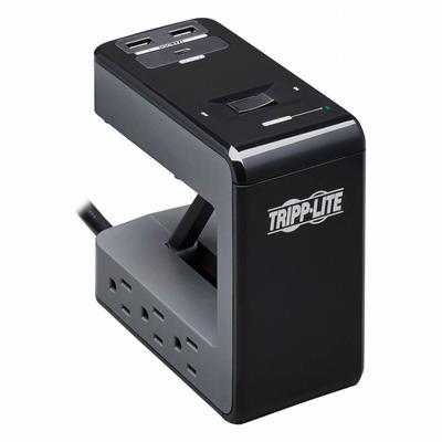 TRIPP LITE Outlet Strip: 6 Outlets, 8 ft Cord Lg, 1,080 J Rated Energy, 2.4 A Current - Tabletop Surge Protectors