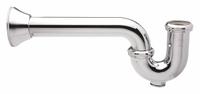 ZURN Trap: Cast Brass, Chrome-Plated, Silver, 1 1/2 in Nominal Pipe Size, 12 in Overall Lg (MPN Z8702-9BD-PC). Key specifications — Finish: Chrome-Plated; Includes: Brass Swivel Nuts; Includes Cleanout: Yes; Brand: ZURN; Material: Cast Brass.