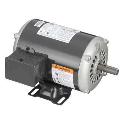 U.S. MOTORS General Purpose Motor: Rigid Base Mount, Open Air Over, 1 hp, 208-230/460V AC - Rigid Base 3-Phase General Purpose AC Motors