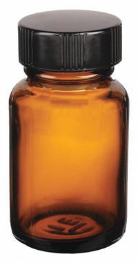 KIMBLE Packaging Bottle: 30 mL, Closure Material: Phenolic – Closure Liner Material: LDPE/PTFE Cap (MPN 5220128V-26). Key specifications — attr1370671: KIMBLE; attr1370712: No; attr1370699: None; attr1370703: Amber; attr1370700: 28-400 mm.