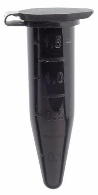 APPROVED VENDOR Microcentrifuge Tube: Microcentrifuge Tube, Polypropylene, 1.5 mL Capacity - mL (MPN 229437). Key specifications — Brand: APPROVED VENDOR; Graduated: Yes; Closure Color: Black; Includes Closure: Yes; Body Color: Black; Bottom Shape: Conical; Body Material: Polypropylene.