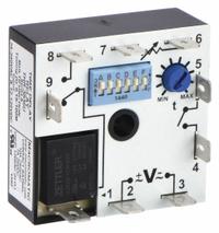 MACROMATIC Multi-Function Encapsulated Timing Relay: Surface Mounted, 12 to 125V DC/24 to 240V AC (MPN THR-3836U). Key specifications — attr866844: 24 A @ 240V AC; attr866845: 12 A @ 125V DC; attr866847: Single Shot Falling Edge; attr866854: Surface; attr866861: 24 to 240V AC; attr933967: 12 to 125V DC; attr866841: MACROMATIC.