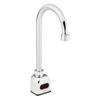 MOEN Bathroom Sensor Faucet: M-Power, Brass, Chrome Finish, Single-Post, Battery, 0.5 gpm Flow Rate (MPN CA8303). Key specifications — Brand: MOEN; Includes: In-Line Filter; Series: M-Power.
