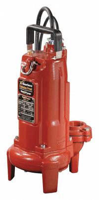 LIBERTY PUMPS Sewage Ejector Pump: Cast Iron, Single Phase, 1/2 hp, 115V AC, 2 in Max. Dia. Solids (MPN XLE51M-2). Key specifications — Impeller Material: Cast Iron; Rated Voltage: 115V AC; Hazardous Location Class: Class I Division 1 Groups C, D; Brand: LIBERTY PUMPS; Discharge Orientation: Vertical; Switch: Not Included.