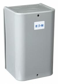 EATON Definite Purpose Contactor: 3 Poles, 24V AC, 40 A, Non-Reversing, Compact Contactor Frame Size (MPN C25DGF340T). Key specifications — Brand: EATON; Coil Voltage: 24V AC; Contactor Style: HVACR Definite Purpose Contactor; Frame Size: D; Terminal Connection Type: Quick-Disconnect Terminals; Maximum Voltage Rating: 690V AC; Series: C25 Series; Phase: Three.