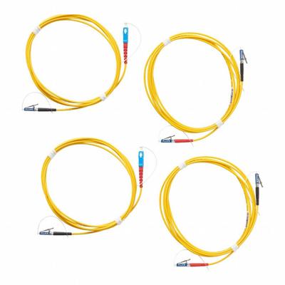 FLUKE NETWORKS SINGLEMODE TRC KIT 2M (2 SC/LC, 2 LC/LC), METAL: SRC-9-SCLC-KIT-M - Trace Kits for Fiber Optic Testing