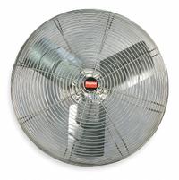 DAYTON Mounted Fan: 24 in Blade Dia, 115/230V AC, 1/3 hp Motor HP, Wall Mount, Non-Oscillating (MPN 1VCG1). Key specifications — Brand: DAYTON; Voltage: 115/230V AC; Number of Speeds: 1; Fan Mounting Location: Wall; Oscillation: Non-Oscillating; Mounting Type: Bracket.