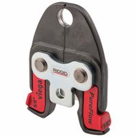 RIDGID Press Tool Jaw: 5/8 in Pipe, PEX, For Viega PureFlow, Compact Tool Types (MPN 19813). Key specifications — attr518773: Jaws; attr518762: PEX; attr518771: Stainless Steel; attr518761: Viega PureFlow; attr518760: RIDGID.