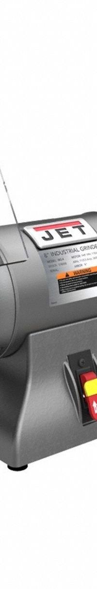 JET Bench Grinder: Fixed Speed, 1 hp, 8 in Max Wheel Dia, 3,600 RPM, 115V (MPN 578008). Key specifications — attr1086422: JET.