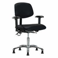 ESD Chair: Vinyl, Arms Included, Ht Range 19 in to 24 in, 18 1/2 in Seat Wd, 17 in Seat Dp, Adj (MPN BR-ESD-VDHCH-CR-T1-A1-EG-ESDBLK). Key specifications — Foot Support: No; Back Tilt Backward: 13.5°; Back Tilt Forward: 10.5°; Base Material: Aluminum; Brand: APPROVED VENDOR; Product Type: ESD Chair; ESD-Safe: ESD-Safe; Seat Tilt Backward: 3°.