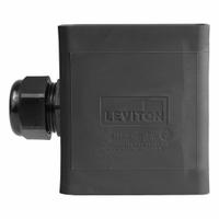 LEVITON Portable Outlet Box: Portable Outlet Box, 1 Gangs, 3R, Black, 3 7/8 in Overall Ht (MPN 3099-2E). Key specifications — Color: Black; Brand: LEVITON.