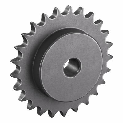 TRITAN Sprocket: One-Sided Hub, For Single Strands, 60, 25 Teeth, 5.984 in Pitch Dia - Size 60 Plain-Bore Roller Chain Sprockets