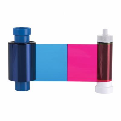 ID Card Printer Ribbon: Full Color, 100 Prints per Roll, 5 1/4 in Overall Ht - Ribbons for ID Card Printers