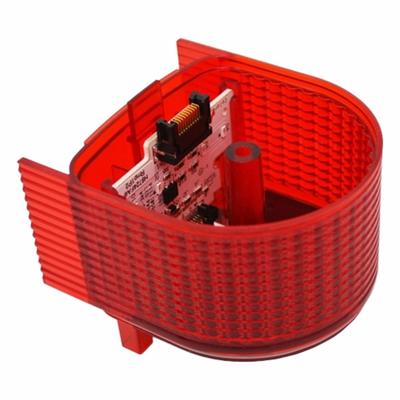PATLITE Tower Light Module: Steady, 24V DC, Red, 80 3/16 mm Overall Dia - Steady Light Modules