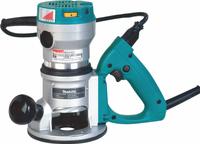 MAKITA Router: Mid-Size, Fixed Base, 2.25 hp, Variable Speed, 24,000 RPM, 1/4 in_1/2 in Collet (MPN RD1101). Key specifications — attr326433: Soft-Start; attr241172: Router; attr217717: 120V AC; attr217680: MAKITA.
