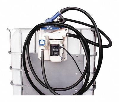 PIUSI Electric Drum Pump: 120 V AC, 2/3 hp HP, Nylon, 9 gpm Max. Flow Rate, 1 in BSP - Tote-Mount DEF Dispensing Pump Systems