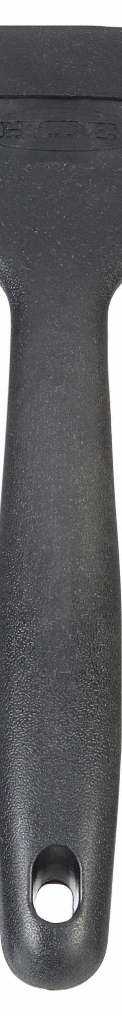 HYDE Scraper: Bld. Mat. Carbon Steel, Hdl. Mat. Polypropylene, Stiff, Straight Bld. Shape (MPN 10520). Key specifications — attr1004902: HYDE; attr1014703: Plastic; attr1017570: Standard End; attr1029655: Straight; attr1034073: Straight.