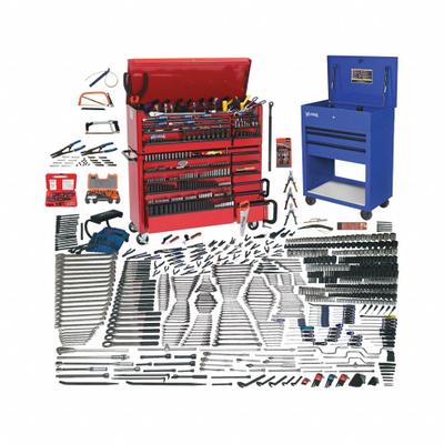 WILLIAMS Master Tool Set: 1,390 Total Pcs, Metric/SAE - Tool Sets with Rolling Tool Cabinet