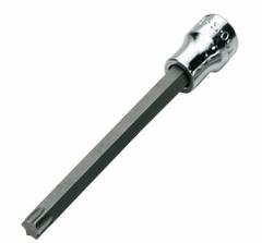 SK PROFESSIONAL TOOLS Socket Bit: 3/8 in Drive Size, Torx Tip, T45 Tip Size, 5 in Overall Lg, Torx (MPN 42595). Key specifications — attr1213209: Replaceable Insert; attr1213211: SK PROFESSIONAL TOOLS.