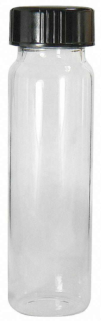 QORPAK Sample Vial: 20 mL, Includes Closure, Phenolic, 27.25 mm Body Dia, Square - Glass Sample Vials