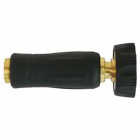 APPROVED VENDOR Brass Twist Hose Nozzle: Adj Stream, Twist, 100°F Max Temp, 3/4 in Connection Size (MPN 6-9411). Key specifications — Construction: Brass.
