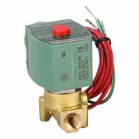 REDHAT Solenoid Valve: 2-Way, Normally Closed, 1/4 in Pipe Size, 24V AC, High Flow, Brass Body (MPN 8262H022). Key specifications — Pipe Size: 1/4 in; Voltage: 24V AC; Brand: REDHAT; Coil Enclosure: Without Junction Box.