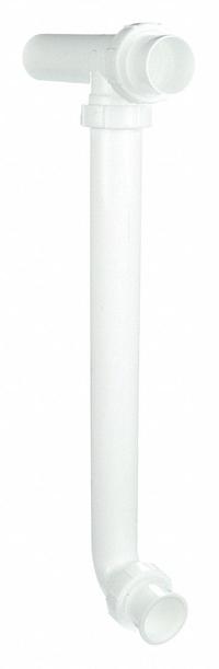 APPROVED VENDOR End Outlet Waste Tee: Plastic, White, 1 1/2 in Nominal Pipe Size, 16 in Overall Lg (MPN 1PNY2). Key specifications — Includes: P-Trap; Brand: APPROVED VENDOR; Material: Plastic; Connection Type: Slip.